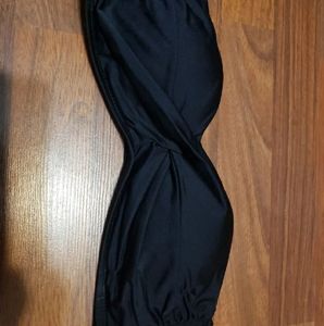 Black Strapless Bikini Top